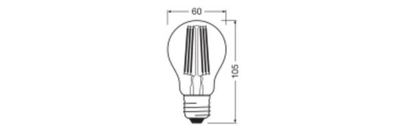 LEDVANCE LED CLASSIC höchste Effizienzklasse A 7.2W 830 klar E27 Lampe 1521lm 3000K warmweiss wie 100W 4099854002861