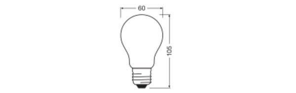 LEDVANCE LED CLASSIC höchste Effizienzklasse A 7.2W 830 gefrostet E27 Lampe 1521lm 3000K warmweiss wie 100W 4099854002885