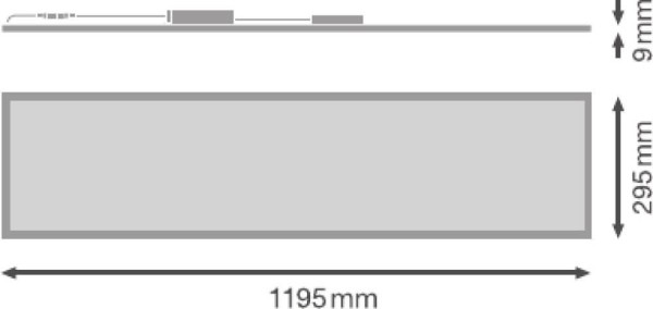 LEDVANCE LED Panel Performance 1200X300mm 33W 4000K 4099854003981