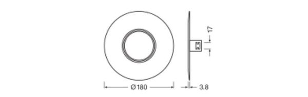 LEDVANCE SPOT RING Verkleinerungsring D180 weiss 4099854013416