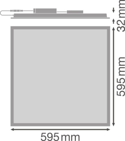 LEDVANCE LED Panel Performance 600mm DALI 33W 4000K 4099854015342