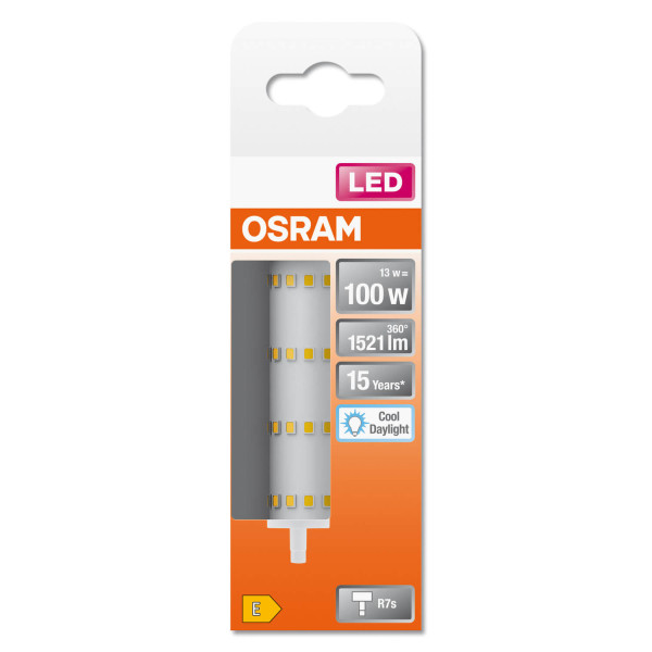 OSRAM LED Lampe LINE R7S 13W 865 Clear R7s Kaltweiss 4099854022289