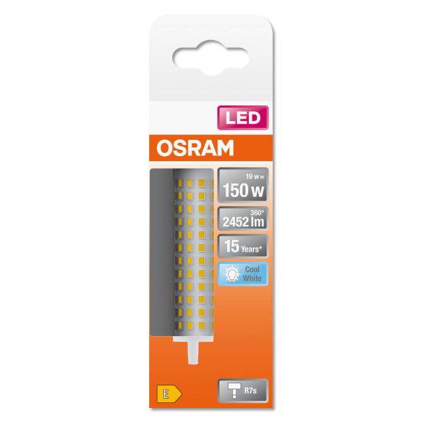 OSRAM LED Lampe LINE R7S 19W 840 Clear R7s Neutralweiss 4099854022340