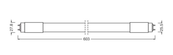 LEDVANCE LED Röhre T8 UNIVERSAL KVG/EVG 60cm 7.5W 840 G13 1100lm 4000K neutralweiss wie 18W 4099854026157