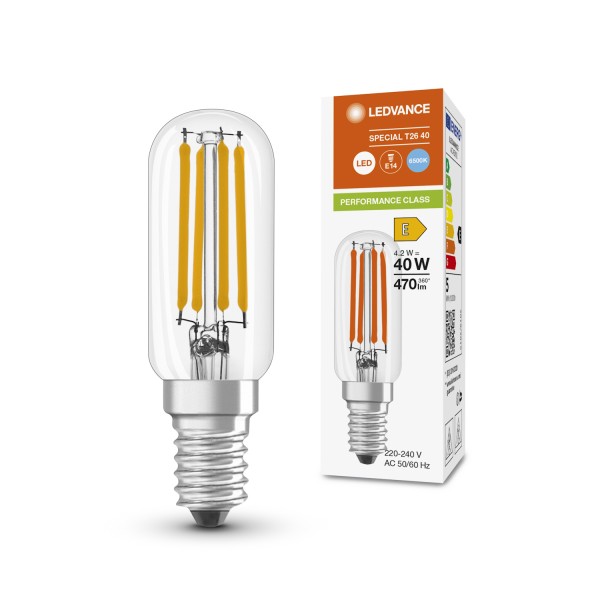 LEDVANCE LED Lampe T-Form Parathom Special T26 E14 4.2W 470lm warmweiss 2700K wie 40W 4099854066665