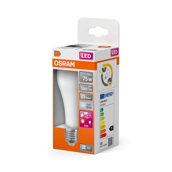 OSRAM LED Lampe DAYLIGHT SENSOR CLASSIC A 10W 840 Frosted E27 Neutralweiss 4099854244209