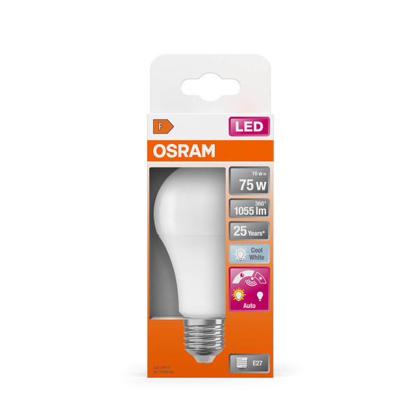 OSRAM LED Lampe DAYLIGHT SENSOR CLASSIC A 10W 840 Frosted E27 Neutralweiss 4099854244209