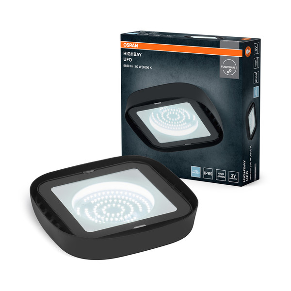OSRAM LED Aussenleuchte Highbay Ufo 80W 865 IP65 Black 4099854429354