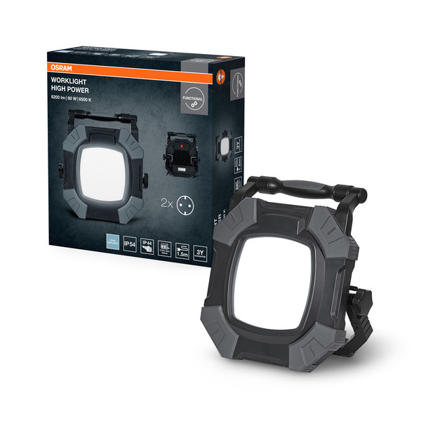 OSRAM LED Aussenleuchte WORKLIGHTS VALUE HIGH POWER High Power 60W 865 2x Socket Dimmbar Kaltweiss 4099854429972