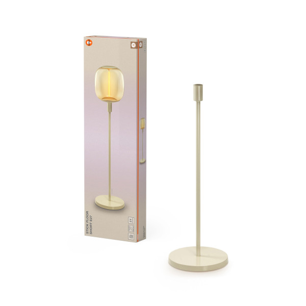 OSRAM Stehleuchte Decor Stick Floor Beige Short E27 4099854440380