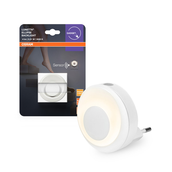 OSRAM LED Nachtlicht LUNETTA BACKLIGHT ELLIPSE 830 White Warm weiß 4099854444333