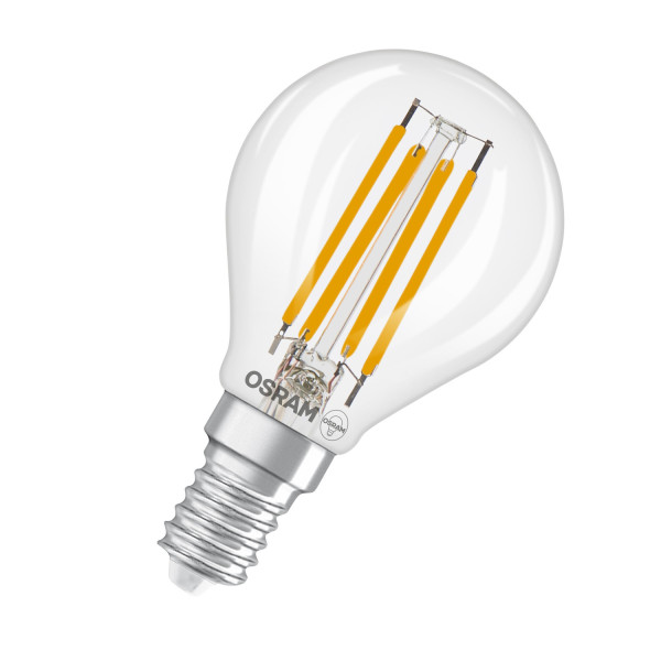 OSRAM LED Leuchtmittel LED Retrofit CLASSIC P DIM 3.4W 840 Clear E14 Dimmbar Neutralweiss 4099854444739