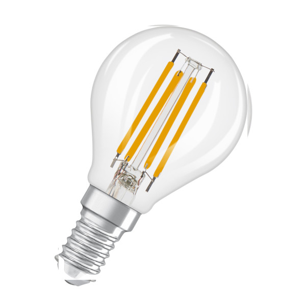 OSRAM LED Leuchtmittel LED Retrofit CLASSIC P DIM 3.4W 827 Clear E14 Dimmbar Warm weiß 4099854444814