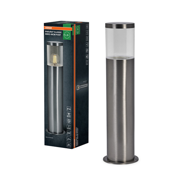 OSRAM Aussenleuchte Endura Classic Ebro 49cm E27 Stainless Steel 4099854446436