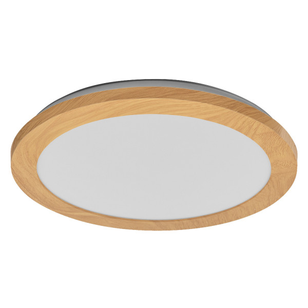 OSRAM LED Aussen-Deckenleuchte Orbis Disc 30CM 22W Click CCT IP44 Wood Decor Warm weiß,Kalt weiß 4099854446856