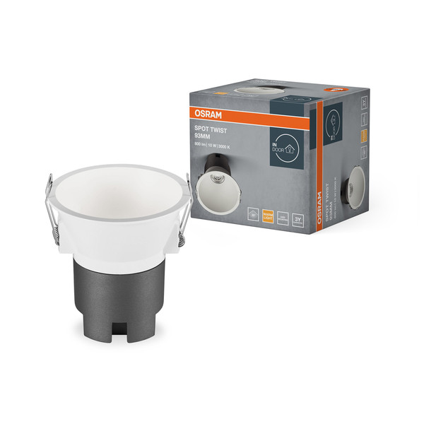 OSRAM LED Deckenleuchte LED SPOT RECESS TWIST PRO 93mm 10W 3000K White White Warm weiß 4099854446979