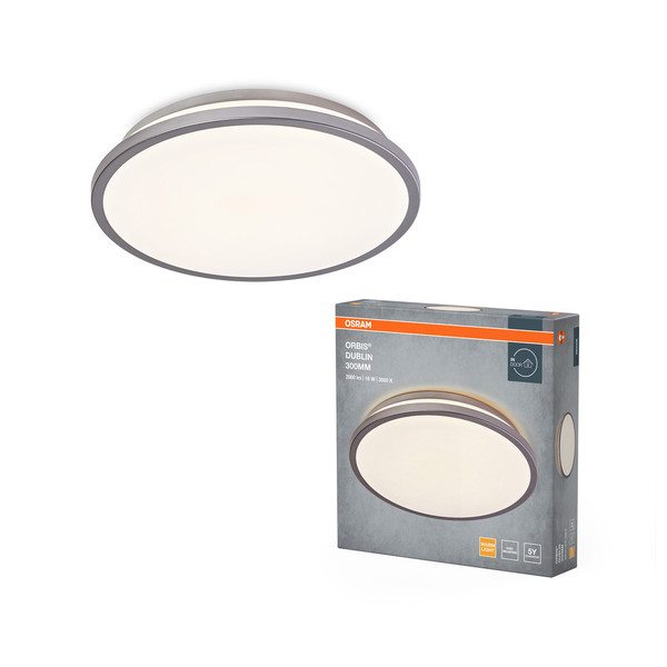 OSRAM LED Deckenleuchte ORBIS DUBLIN 300 mm 16W  830 SI Warm weiß 4099854447709