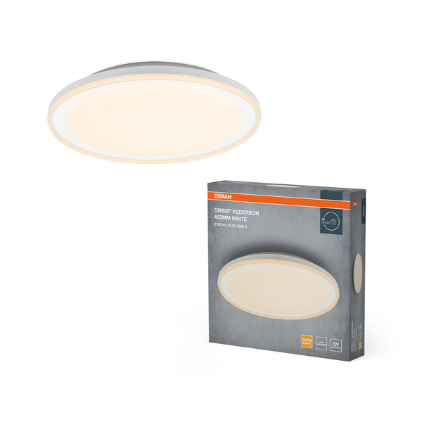 OSRAM LED Decken-Wandleuchte Orbis Pederson 450MM 24W 830 White Warm weiß 4099854449789