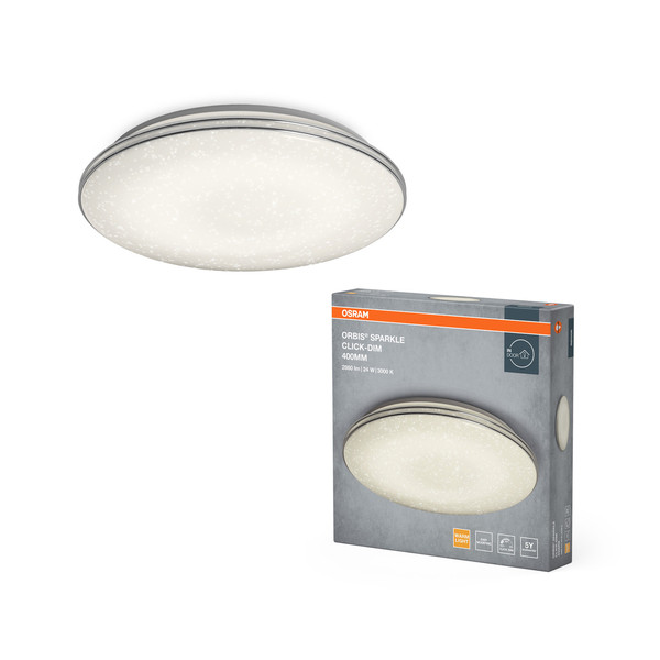 OSRAM LED Decken-Wandleuchte ORBIS Sparkle Click-DIM 400mm 24W Dimmbar Warm weiß 4099854450204