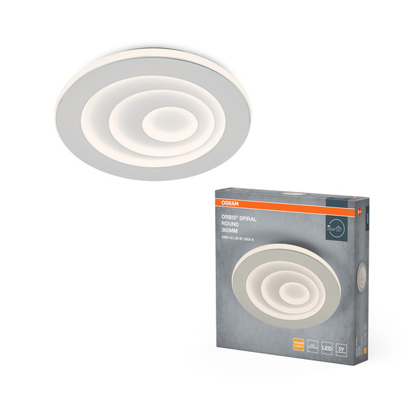 OSRAM LED Deckenleuchte ORBIS SPIRAL ROUND 365mm 38W White Warm weiß 4099854450426