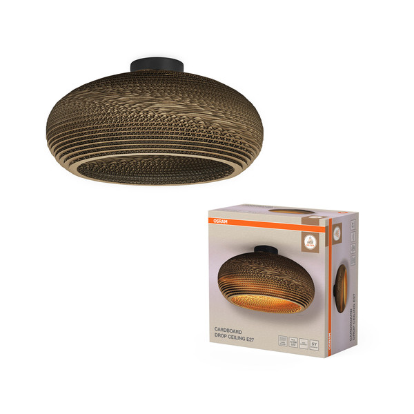 OSRAM Deckenleuchte Decor Cardboard Drop Ceiling E27 Brown 4099854453144