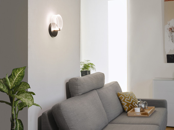 OSRAM LED Wandleuchte Decor Circle Wall 8W Click CCT Black Warm weiß,Kalt weiß,Kaltes Tageslicht 4099854453410