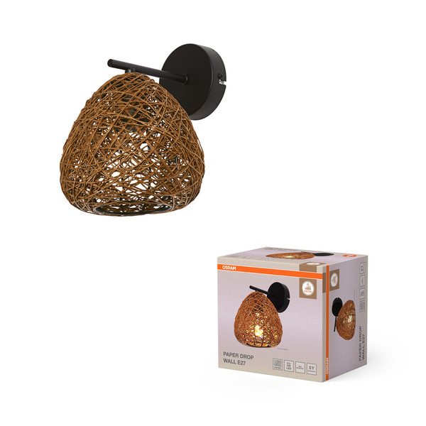OSRAM Wandleuchte Decor Paper Drop Wall 1XE27 Beige 4099854454325