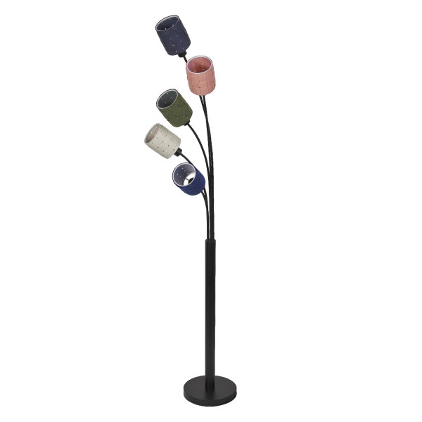 OSRAM Stehleuchte Decor Felt Weaving Cans Floor 5XE14 Multicolor 4099854454349