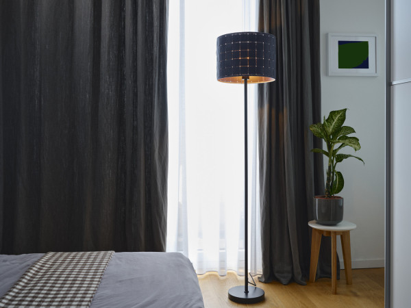 OSRAM Stehleuchte Decor Felt Weaving Cans Standing Floor E27 Dark Gray 4099854454424