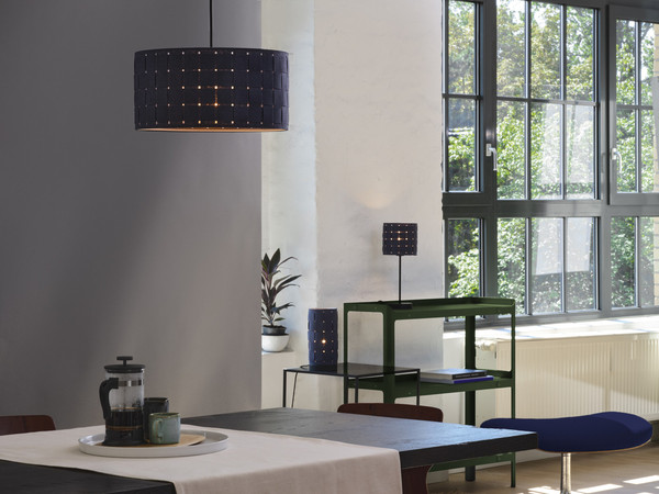 OSRAM Tischleuchte Decor Felt Weaving Tube Table E14 Dark Gray 4099854454523