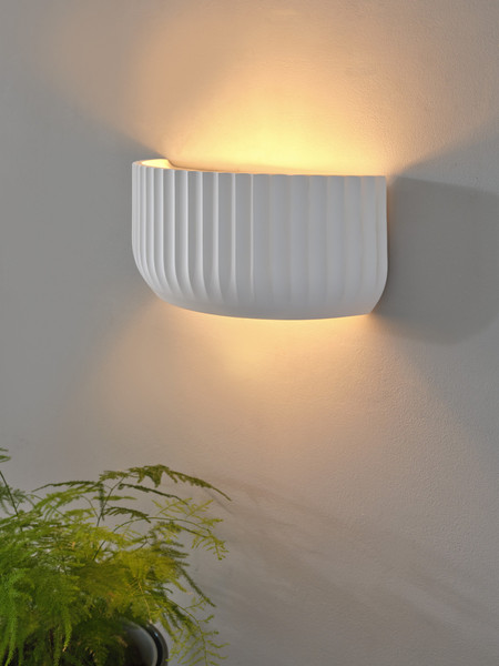 OSRAM Wandleuchte Decor Plaster Routes Wall Up 310 1XE27 White 4099854454547
