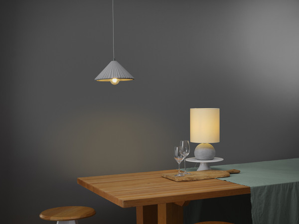 OSRAM Tischleuchte Decor Impact Table 1XE27 Beige and Gray 4099854454707