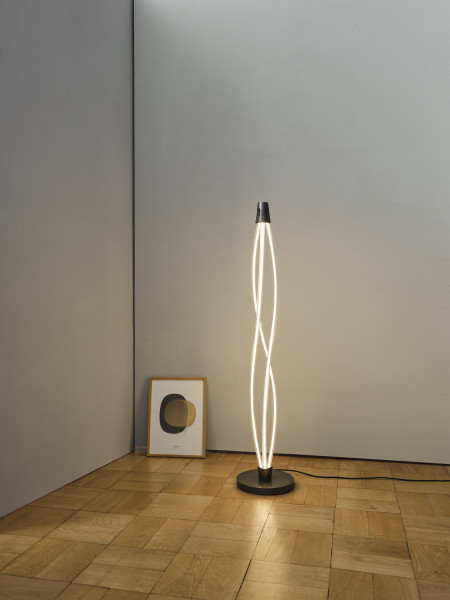 OSRAM LED Stehleuchte Decor Swirl Floor 22W 830 Touch DIM Dimmbar Warm weiß 4099854455025