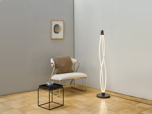 OSRAM LED Stehleuchte Decor Swirl Floor 22W 830 Touch DIM Dimmbar Warm weiß 4099854455025