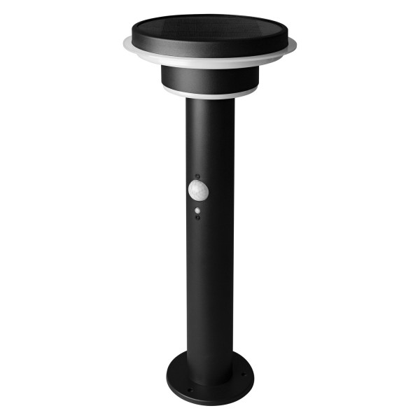 OSRAM LED Aussenleuchte ENDURA STYLE SOLAR DOUBLE CIRCLE 40cm Post Sensor Double Circle 6W Black Dimmbar Warm weiß 4099854455520