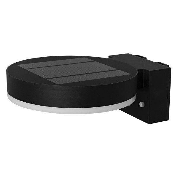 OSRAM LED Aussenleuchte ENDURA STYLE SOLAR SINGLE CIRCLE Wall Sensor Single Circle 6W Black Dimmbar Warm weiß 4099854455568