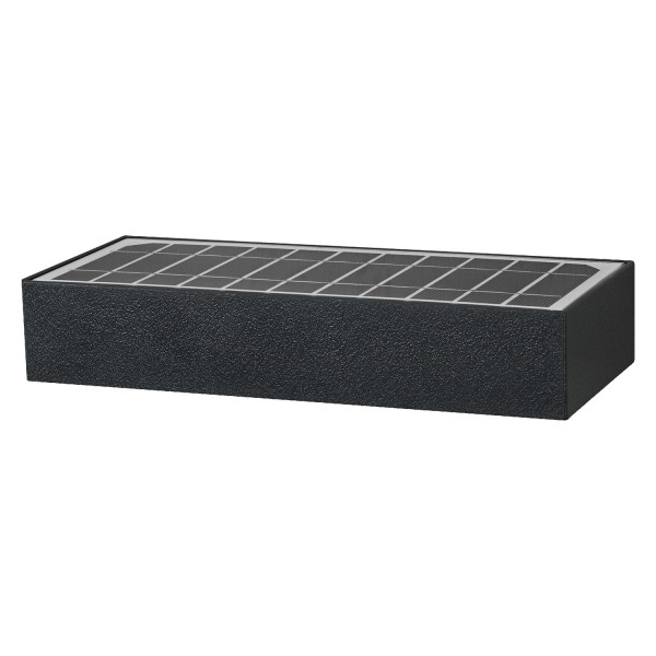 OSRAM LED Aussenleuchte Endura Style Solar Bricklume Sensor Wide Dark Gray Warm weiß 4099854455858