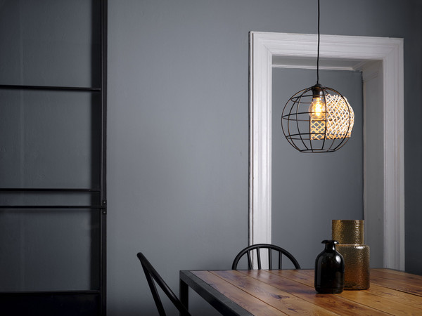 OSRAM Pendelleuchte Decor Cage Globe Pendant E27 Black 4099854458743
