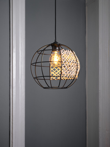 OSRAM Pendelleuchte Decor Cage Globe Pendant E27 Black 4099854458743