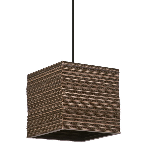 OSRAM Pendelleuchte Decor Cardboard Square Pendant E27 Brown 4099854458941