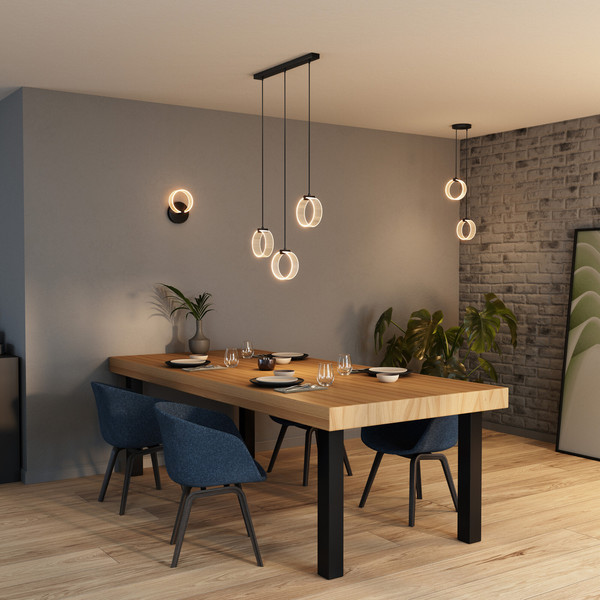 OSRAM LED Pendelleuchte Decor Circle 2XPendant PL 14W Click CCT Black Warm weiß,Kalt weiß,Kaltes Tageslicht 4099854459009