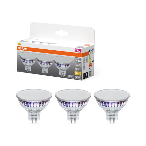 OSRAM LED Leuchtmittel LED STAR MR16 12 V 5.3W/827 GU5.3 Warm weiß 4099854459559
