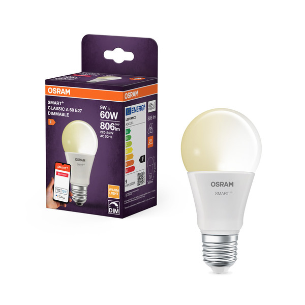 OSRAM LED Leuchtmittel SMART+ Classic 9W 220V FR E27 Dimmbar 4099854460319