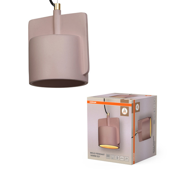OSRAM Pendelleuchte Decor Mold Pendant 190MM 1XE27 Pink 4099854460579