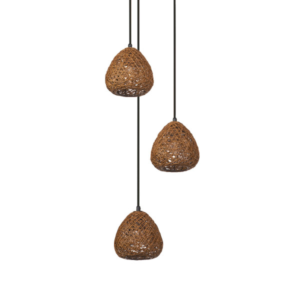 OSRAM Pendelleuchte Decor Paper Drop Pendant Plate 3XE27 Beige 4099854460678
