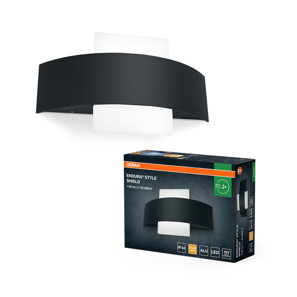 OSRAM LED Aussenleuchte ENDURA STYLE SHIELD Square 11W Dark Gray Warm weiß 4099854461873