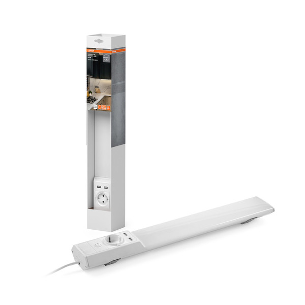OSRAM LED Nachtlicht LINEAR FLAT SOCKET USB USB 540mm 10W 840 Neutralweiss 4099854462559