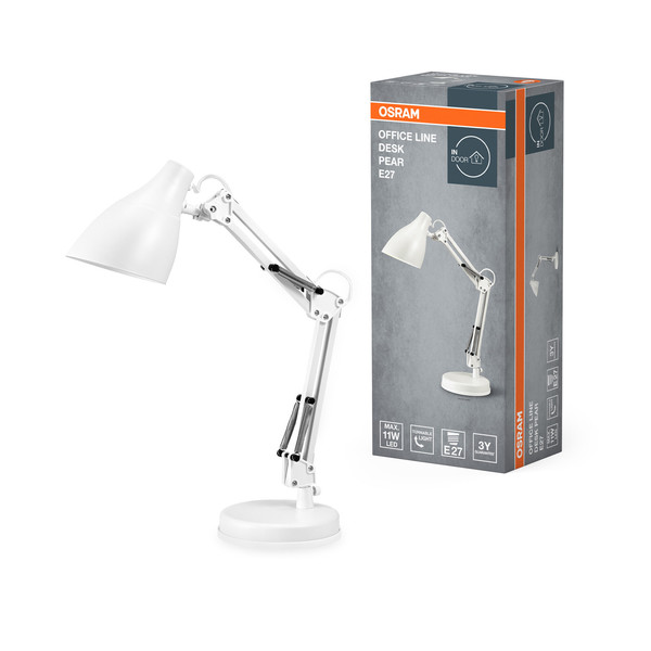 OSRAM Tischleuchte Office Line Desk Pear E27 White 4099854464492