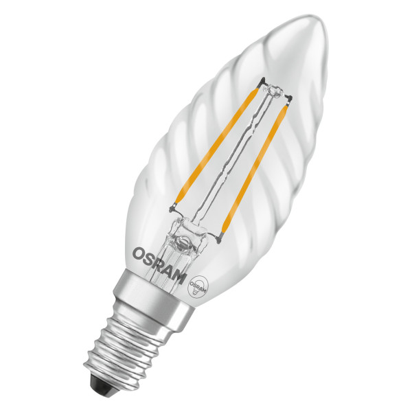 OSRAM LED Leuchtmittel LED Retrofit CLASSIC BW 1.8W 827 Clear E14 Warm weiß 4099854466595