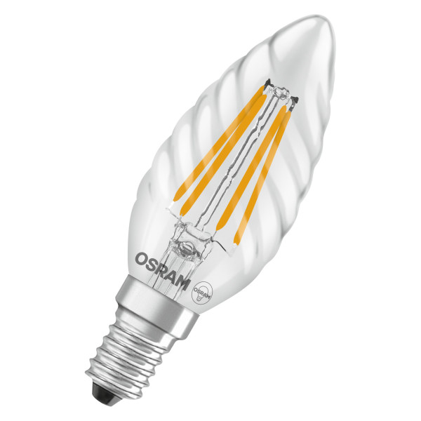 OSRAM LED Leuchtmittel LED Retrofit CLASSIC BW 3.4W 827 Clear E14 Warm weiß 4099854467608